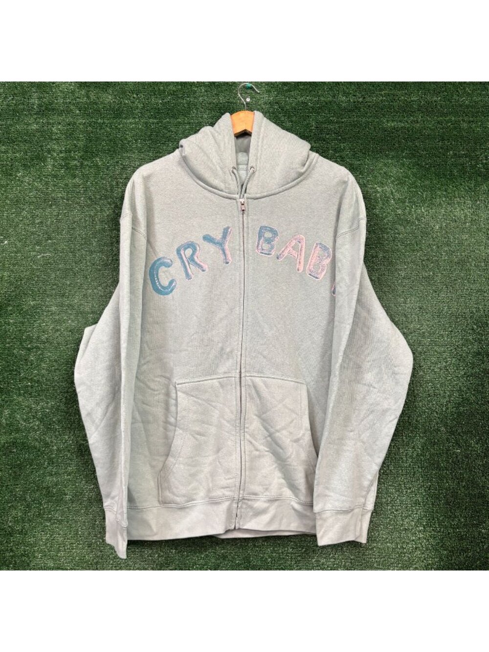 Melanie Martinez green Zip-Up Hoodie Size Extra Large